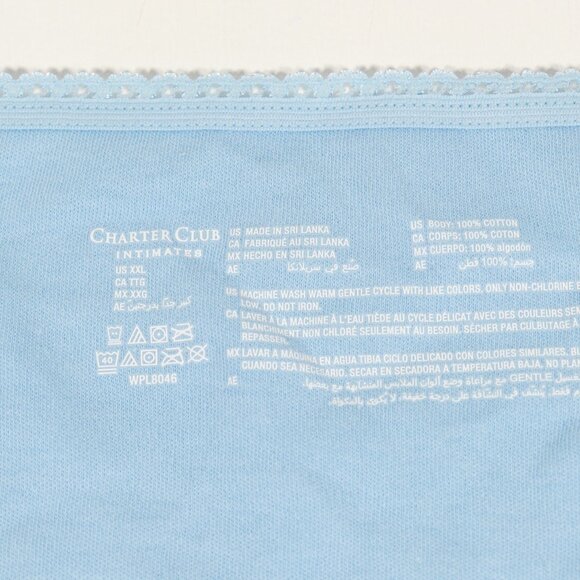 NWT Charter Club Bikini Panty Size XXL in Light Blue - Picture 6 of 7